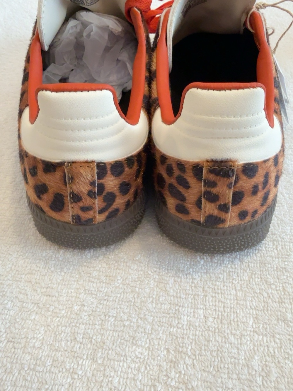 Adidas Samba OG J12734 Leopard Pony Hair Sneakers NWT 7.5 - Picture 5 of 8